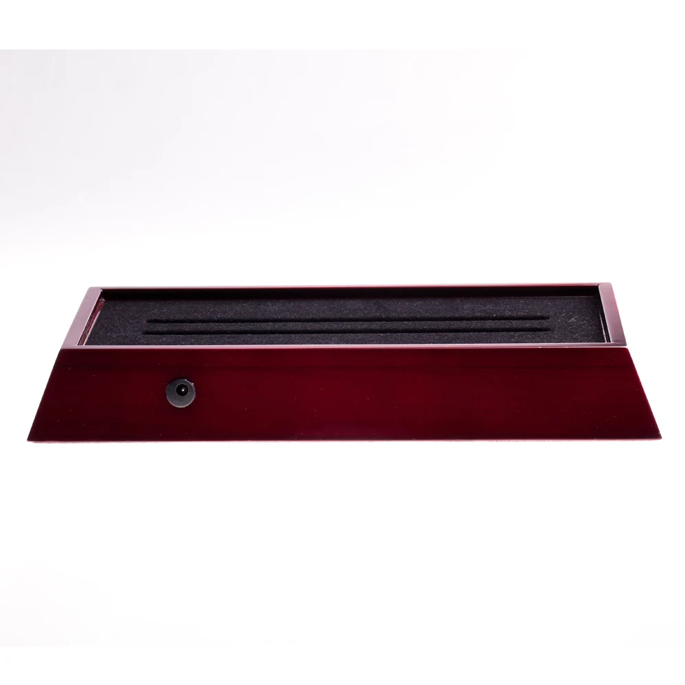 
BOSHI 2x16pcs White lights rectangle red wooden bottle glorifies display led light stand base for party decoration 