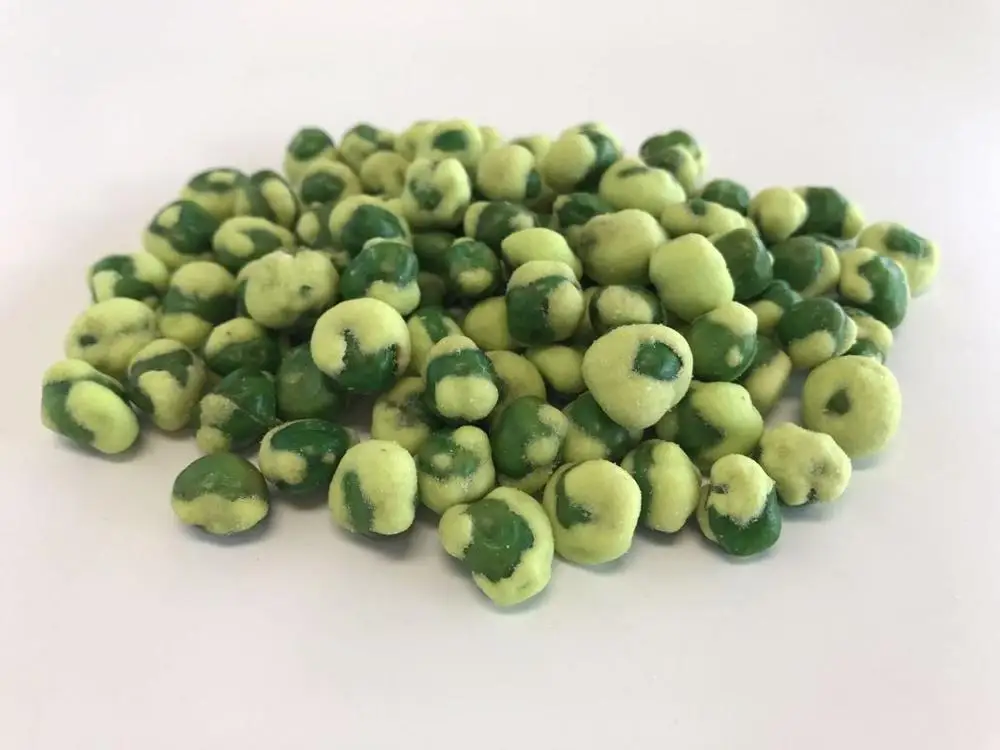 White wasabi roasted green peas snack food wasabi peas
