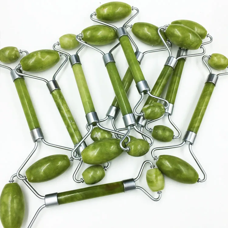 Anti Aging Massager Facial Roller Natural Jade Stone Face Roller Massager