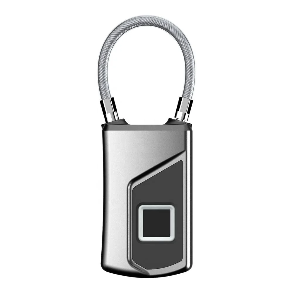 
Security Slim Design Fingerprint Padlock Keyless Smart Padlock 