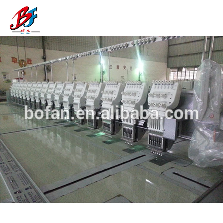 6 иглы 15 глав компьютеризированная 615 плоская машина вышивки из Китая