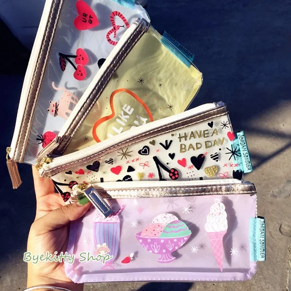 Promotion PVC printing pencil cosmetic pouch purse