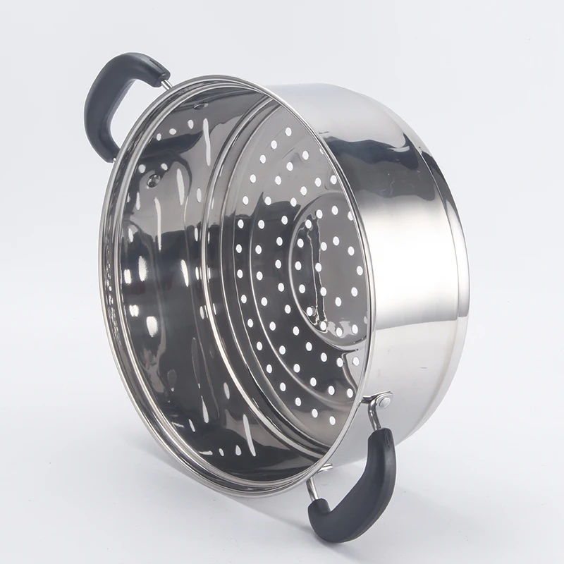 2 layer non stick steam pot corn dumpling cooking seafood food steamer soup pot kitchen cookware