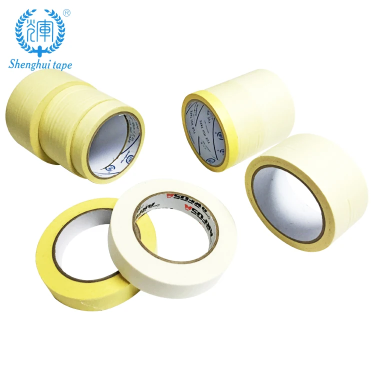 
Heat Seal Car Painting Masking Paper Adhesive Tape Car Automotive Painting Masking Paper Crepe Paper Rubber Offer Printing 