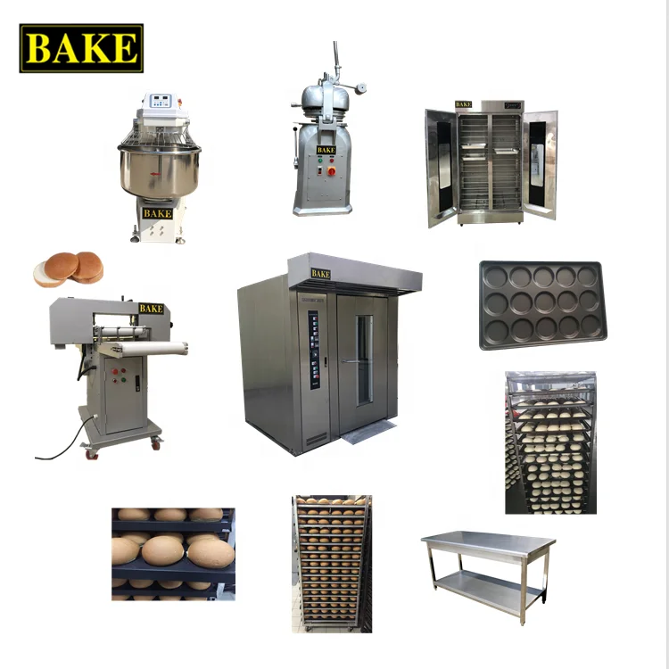 Automatic hamburger bun bread maker machine baking production line