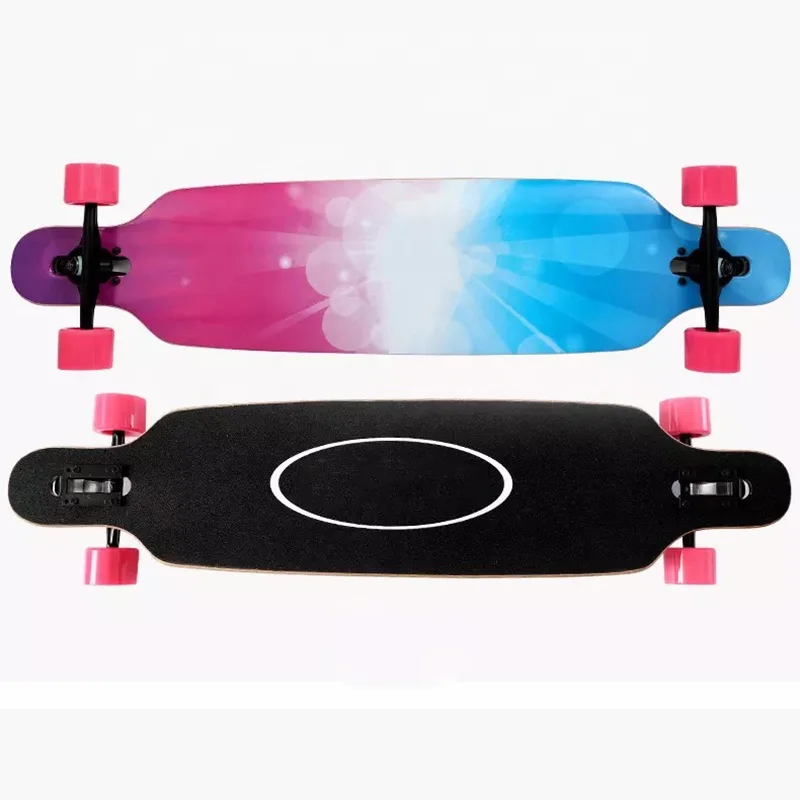 Samples waterproof custom grip tape longboard complete skateboard from China