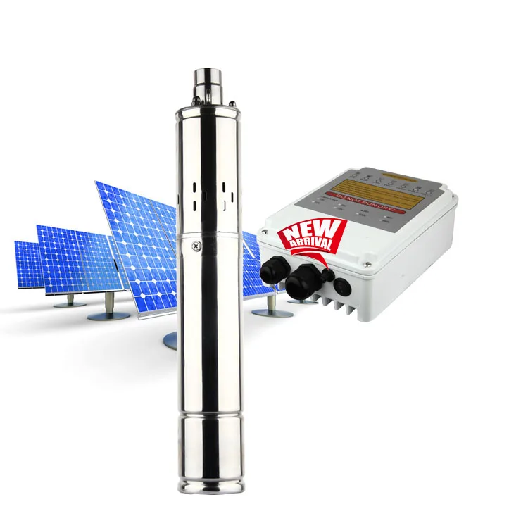 
China manufacturer 4 inch 48V DC solar water pump system for bore well irrigation 