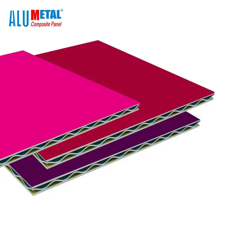 Custom 2m width aluminum corrugated core composite panel