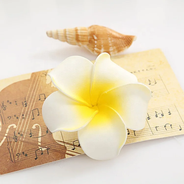 V-1102 Wholesale Artificial foam Plumeria flower For Hat Decoration