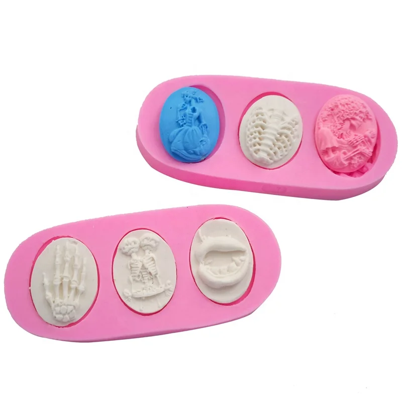 Halloween Series Fondant Cake Decoration Silicone Mold DIY Cupcake Silicone Tools