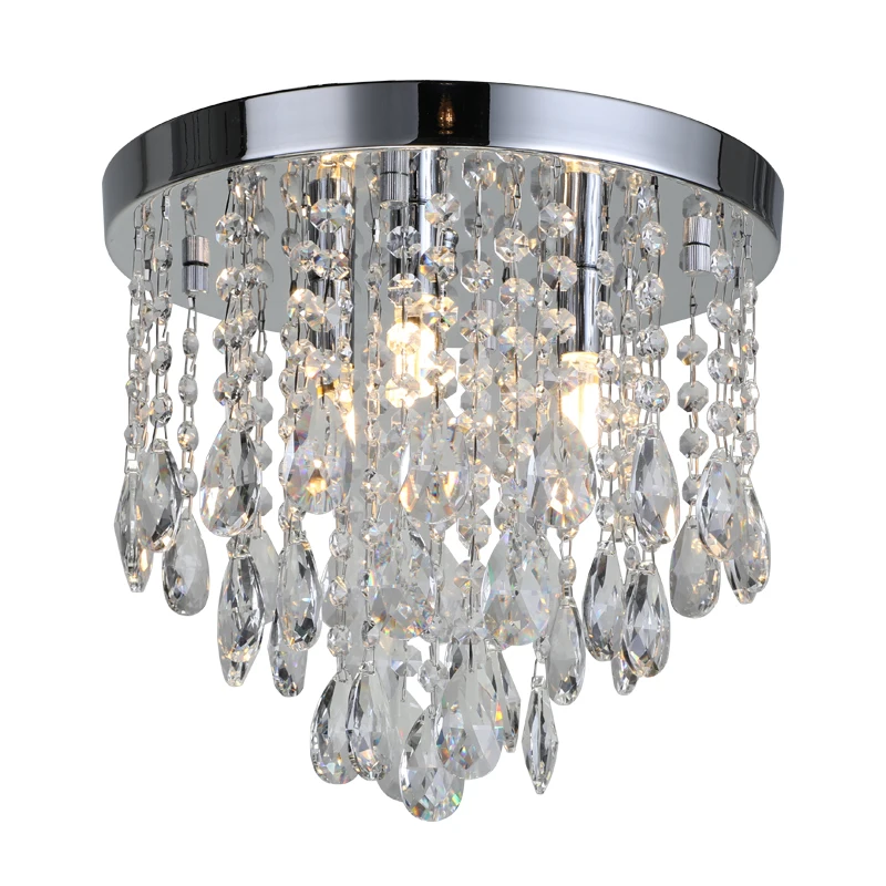 2022 hot sale high quality clear small crystal antique european style chandelier ceiling lamp