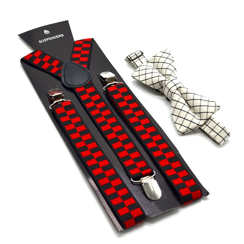 Оптовая Продажа Подтяжки для женщин галстук бабочка набор для мужчин дешевые Brace Высокое качество Y форма 3 зажимы взрослых размеры
