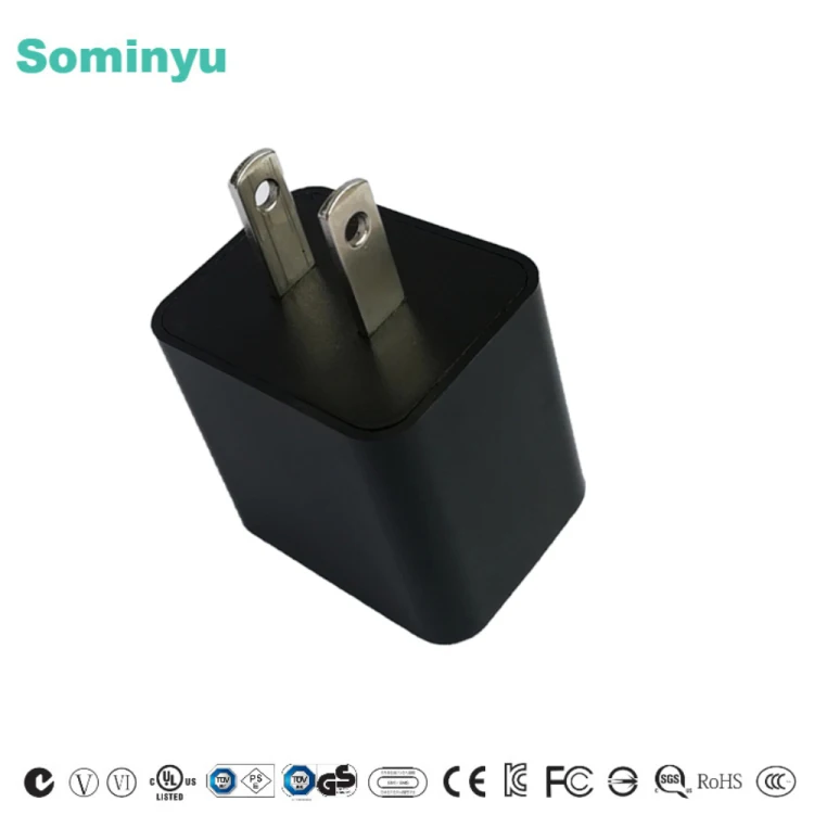 UL/cUL/FCC/CE/GS/SGS listed 5v2a usb power adapter with US/EU ac plug