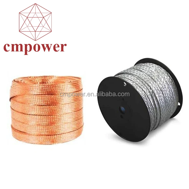 Гибкий плоский многожильный покрытием тонкий плетеный Электрический 5 мм медный провод