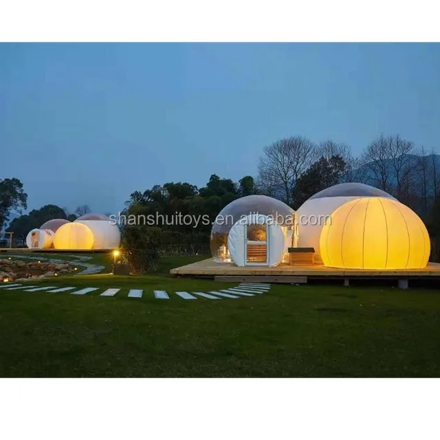 Outdoor igloo dome bubble tent / Inflatable Transparent Bubble House/ Inflatable Hotel Lodge Tent for sale