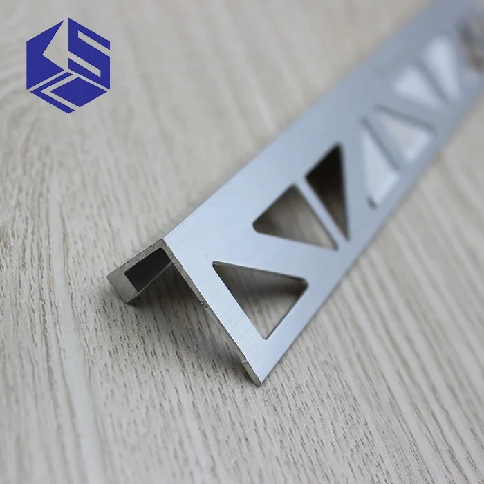 L shape All in one corner protective edge finished metal ceramic tile trim