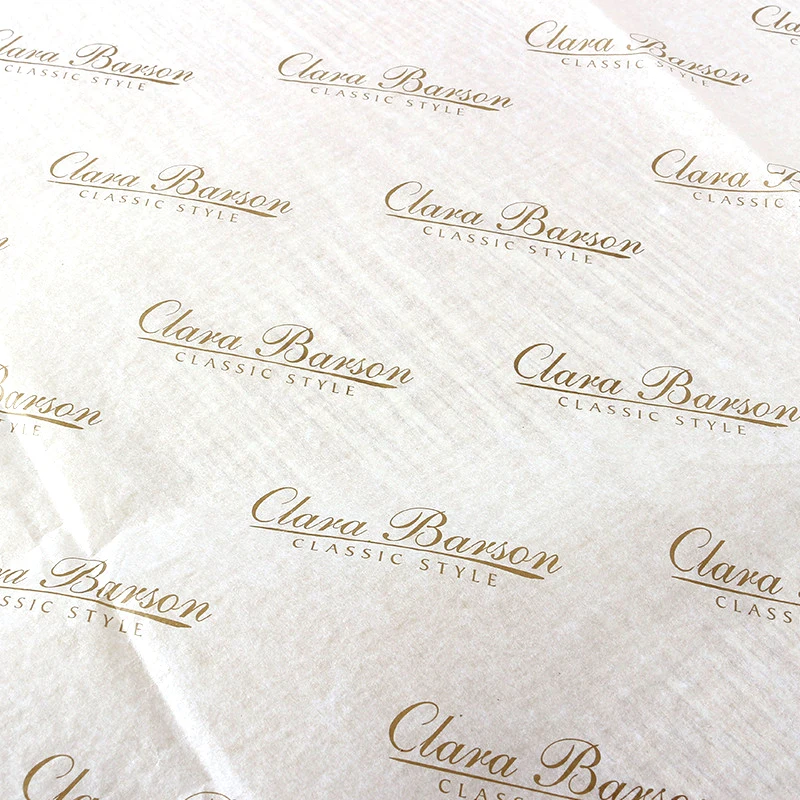 Custom your own foil gold logo wrapping tissue paper