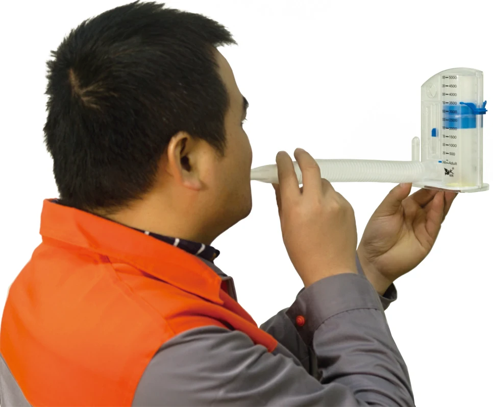
Medical Large Volume Measurement Incentive Spirometer breath lung breathing trainer 