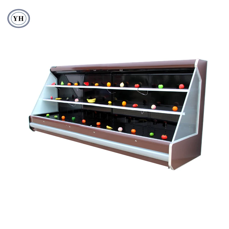 Custom Supermarket Refrigeration Equipment Vegetable Refrigerator Fruit Storage Frozen Food Display Freezer Display Cooler LFG-D