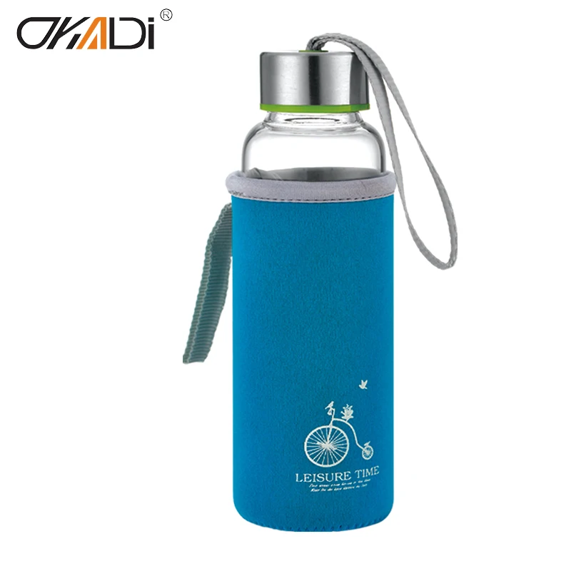 Best Selling Private Label Crystal Glass Drinking Water Bottles New Product Glass Water Bottle