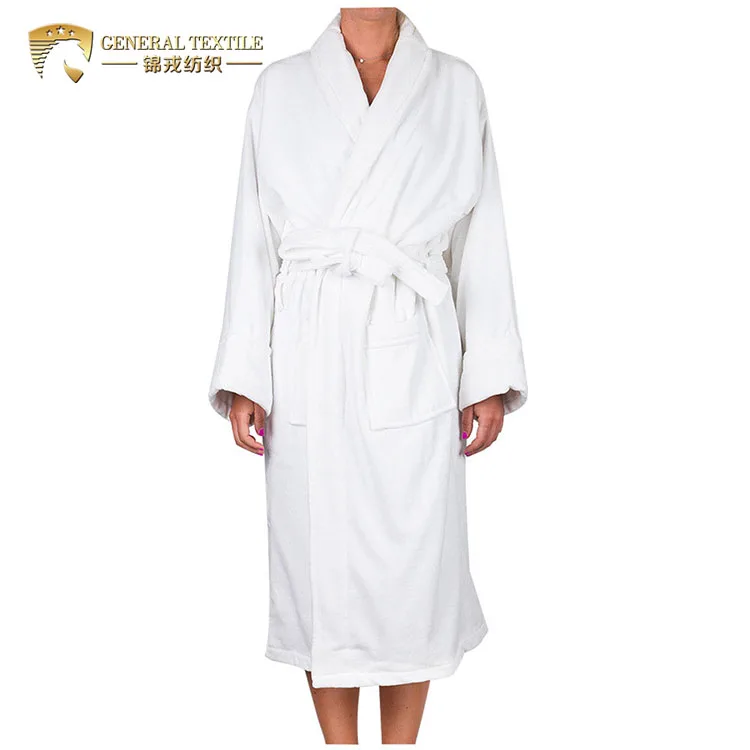 Премиум качество плюшевый Западный халат хлопок велюр клетчатые халаты для 5 star hotel