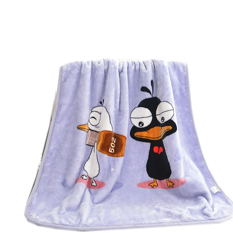 
Super soft thick double fleece flannel children baby blanket bed sheet set blanket 100% polyester 