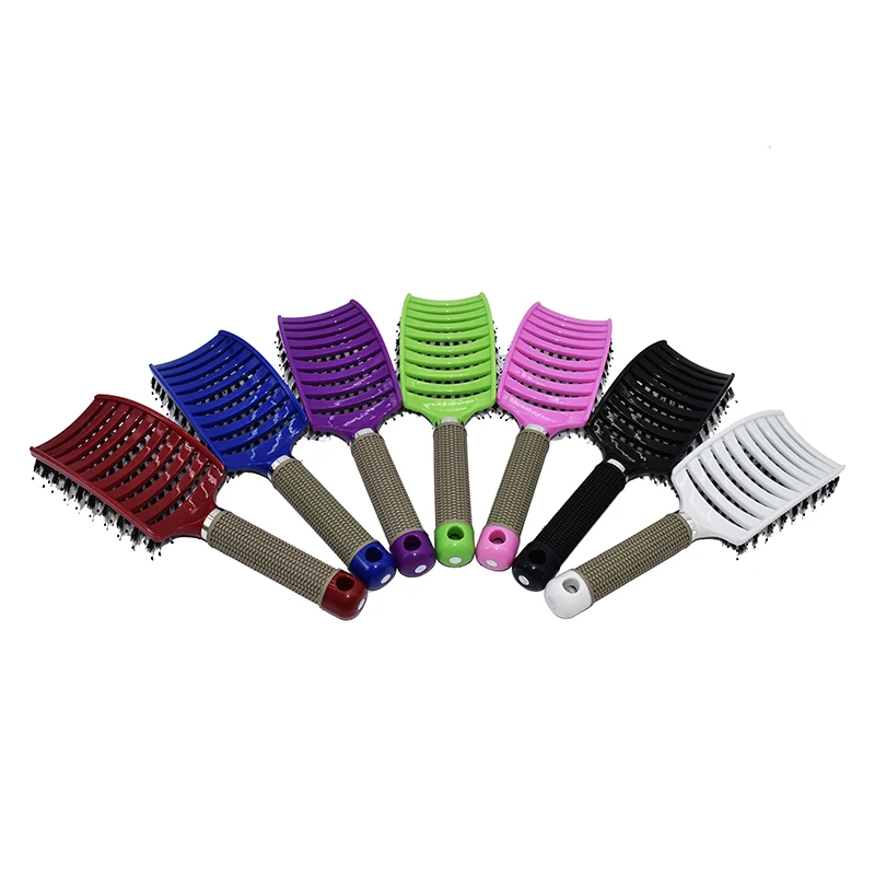 Женская расческа для массажа кожи головы, нейлоновая щетка для волос, щетка для волос с влажными вьющимися волосами для салона, инструменты для укладки