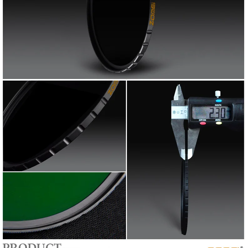 ZOMEI 67mm Optical Glass Filter Lens  10 stop ND1000 filter Dslr Camera Accessories