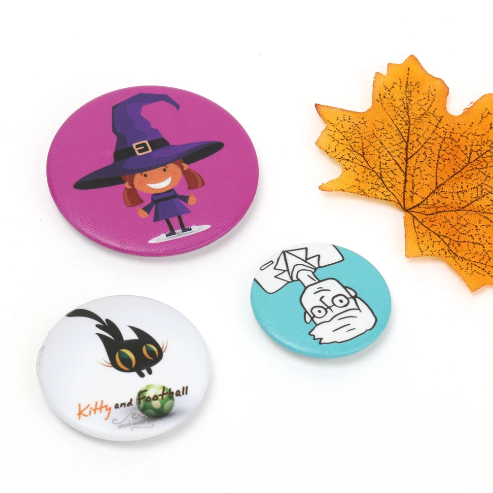 VOGRACE wholesale clothing logo badge, custom heart shape buttons cheap cartoon lapel pin badge