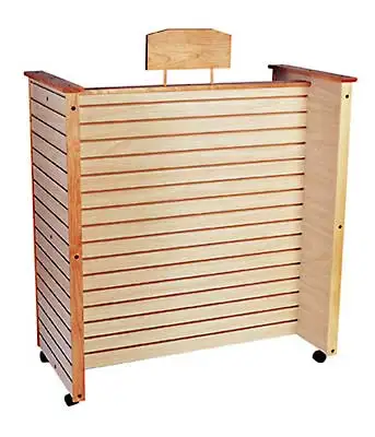 
MDF slatwall display stand unit shelf for promotion 