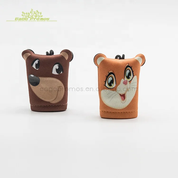 2024 2025 High quality Cheap Price Microfiber lens keychain cleaning cloth with neoprene pouch,for screen/lens/glass cleani