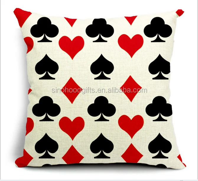 2018 китайские фабрики Оптовая поставка Горячая Распродажа Мода комфортное тепло 100% хлопок квадратный покер диван подушка