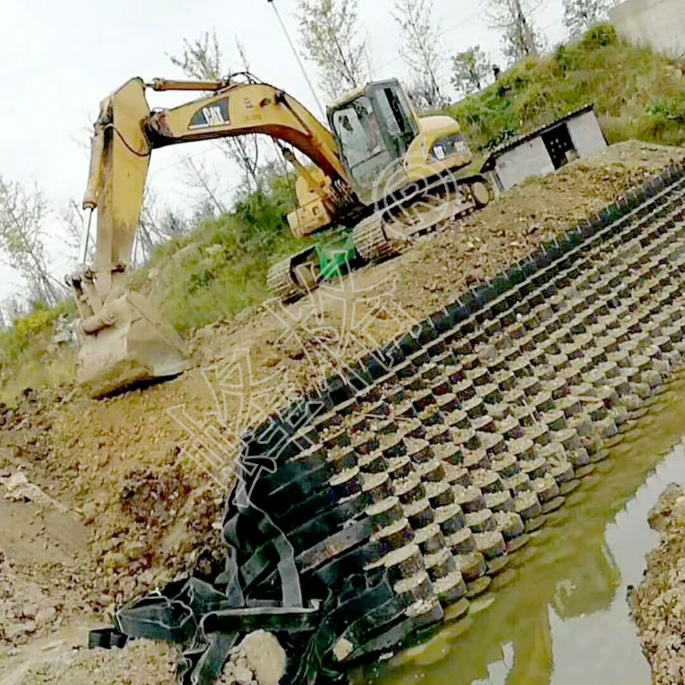 
honeycomb retaining wall with plastic HDPE geocell 