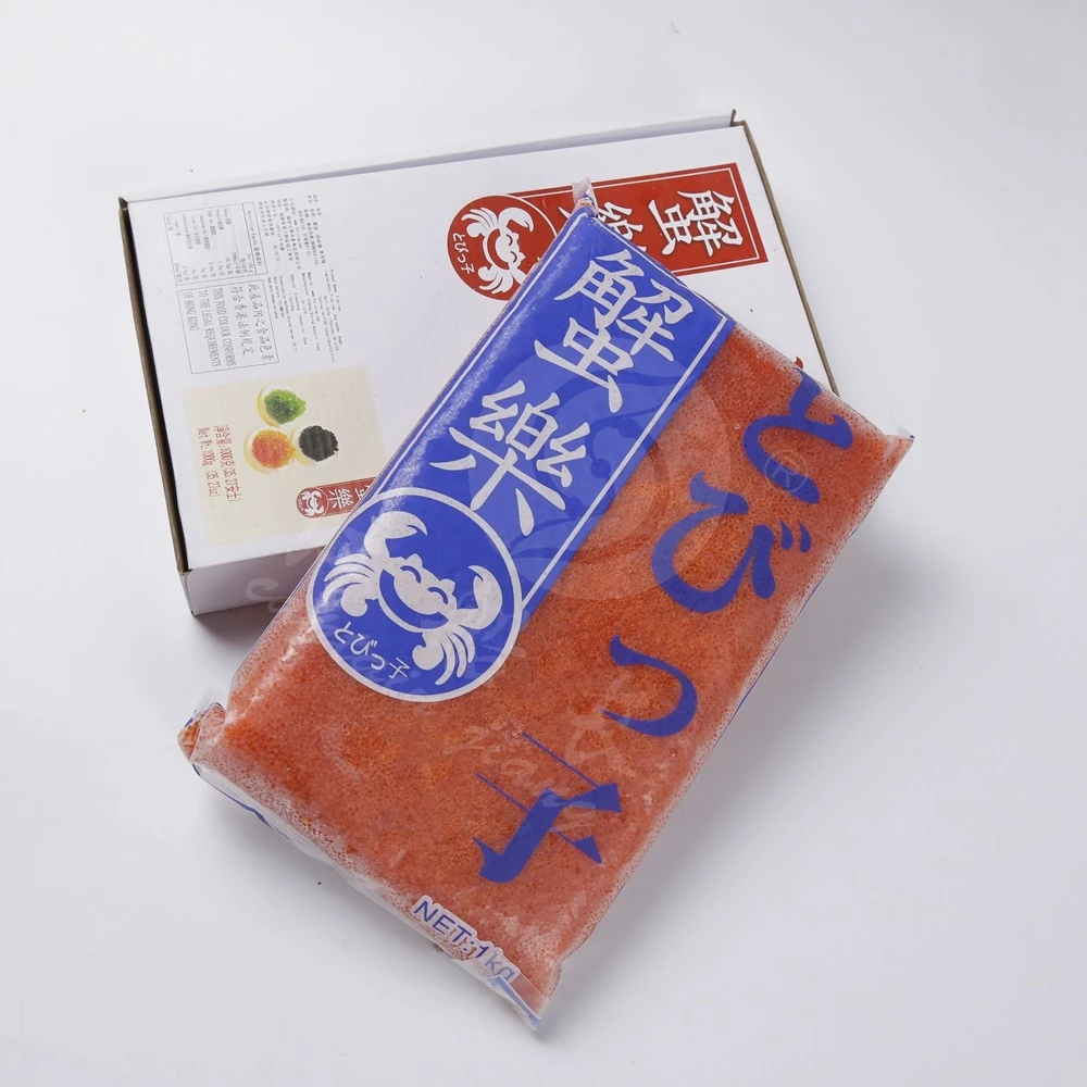 YELLOW FROZEN SEASONED FLYING FISH ROE 10kg/box