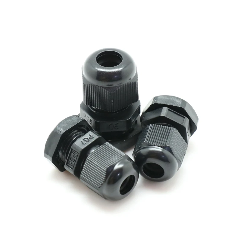 BAOTENG высокое качество IP68 водонепроницаемый пластиковый ПВХ Нейлон m10 резиновый кабельный сальник