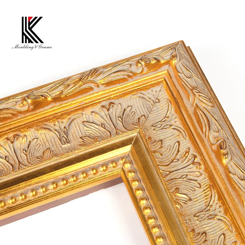 European big painting mirror frame moulding wood moulding custom frame