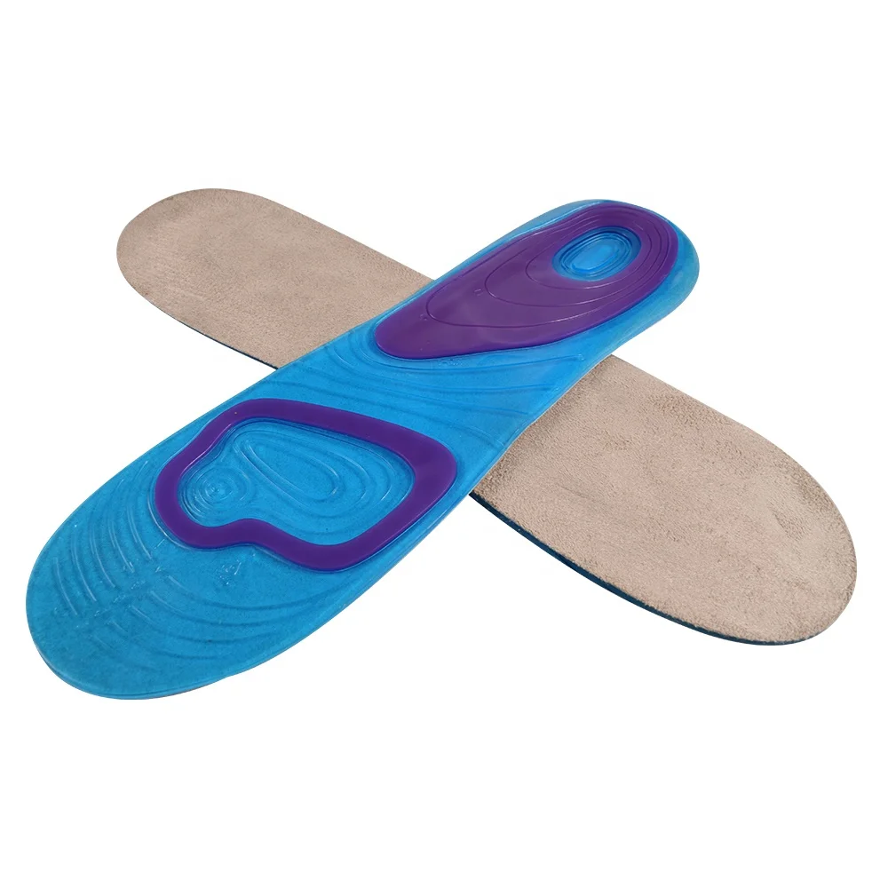 ZRWD05 2019 New products shoe material pu foot pad gel active sport arch insole for flat feet