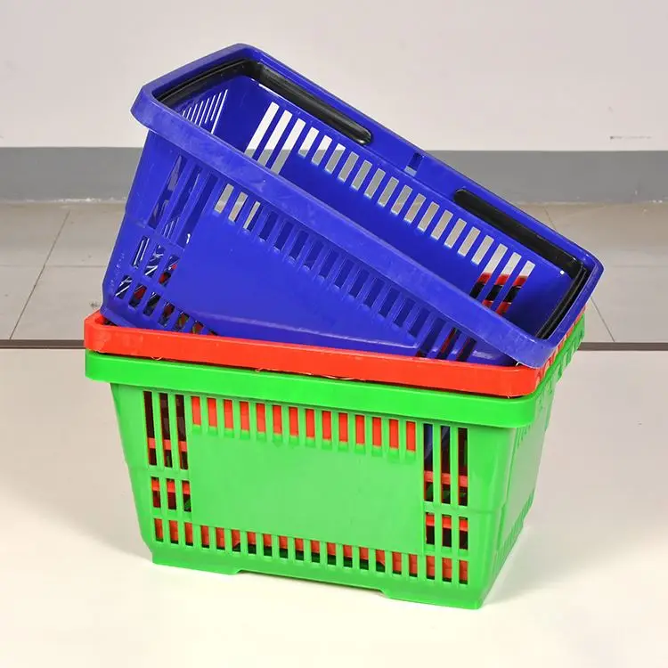 
shopping trolley basket with handles 