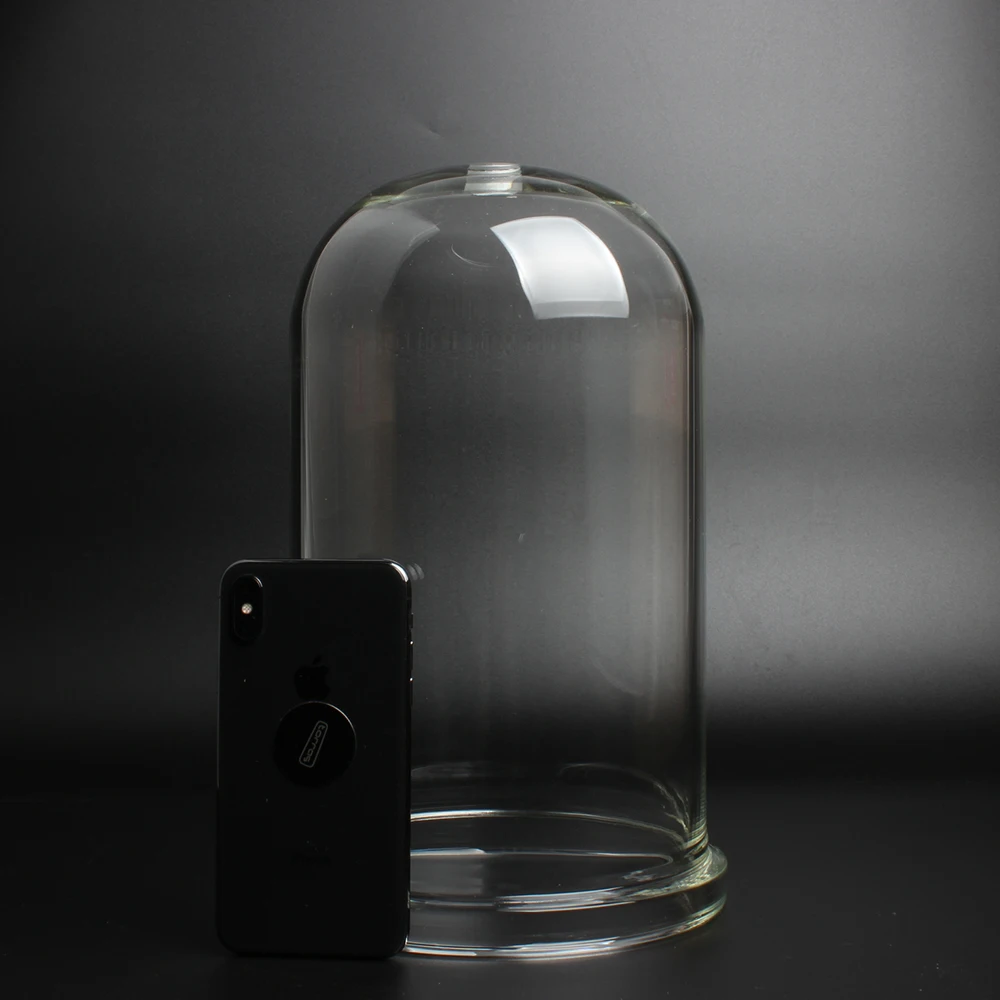 High Quality Mouth Exploded Clear Pyrex Glass Tube, Mini Lamp Cover for Lighting