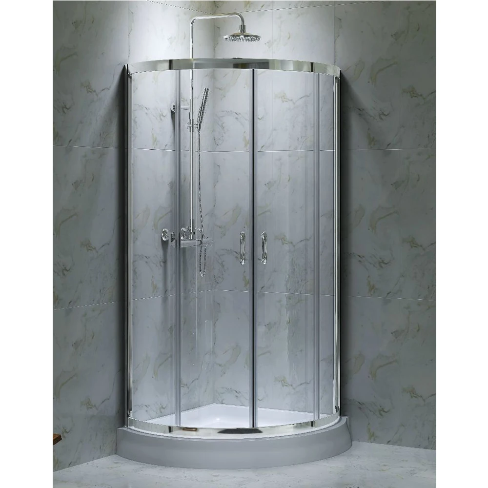 CE Standard Glass  Frame Sliding Door Aluminum Shower Enclosure