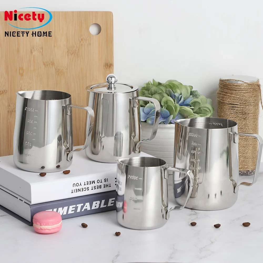 
High Demand Frothing Pitcher Stainless Steel Milk Pitcher Latte Art Jug for coffee 