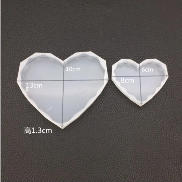 Diy crystal drop adhesive love diamond table mold silica gel incense stone mirror manual decoration decoration hanging