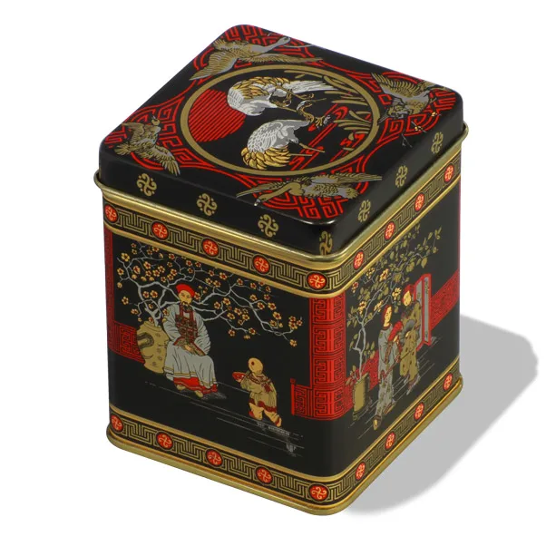 Custom Made Branded Stainless Steel Square Tea Packaging Box