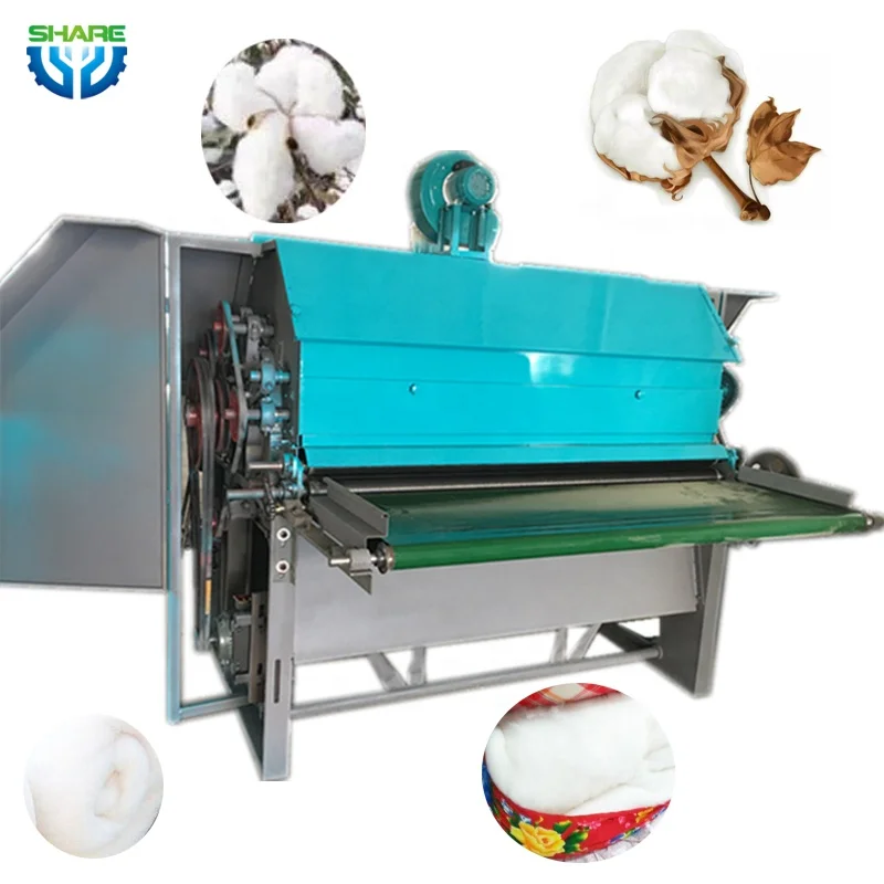 Машина для чистки и кардинга овечьей шерсти и полиэфирного волокна