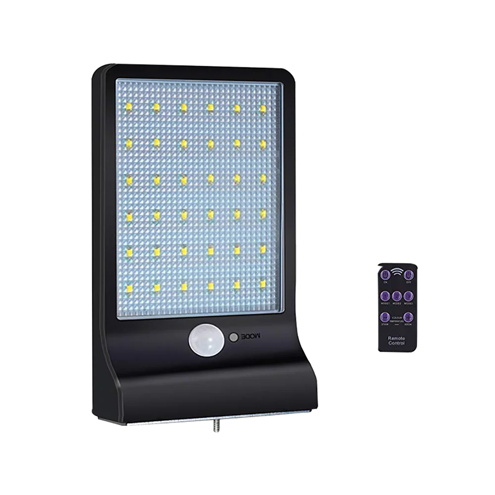 LED Solar Powered Security lights Motion Sensor Wall Lights 4W outdoor wall mounted light