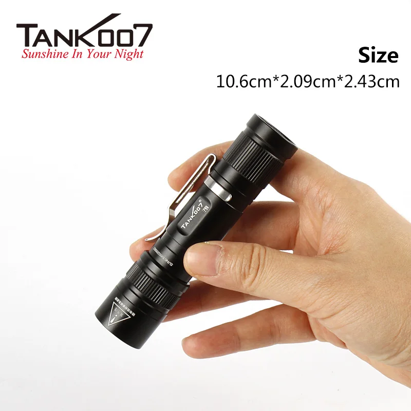 Tank007 Pocket flashlight Mini zoomable dual light 365nm uv flash light Ultraviolet EDC flashlight LED linternas