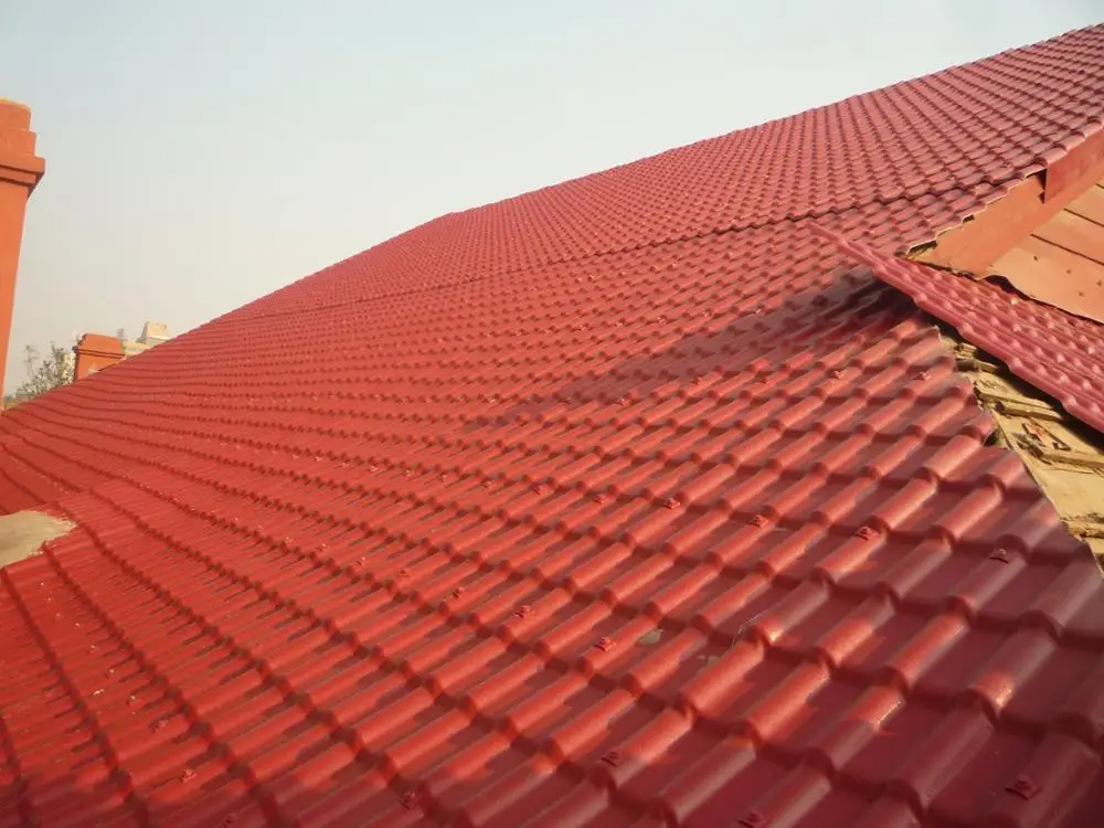 Upvc cambodia synthetic terracotta roof tile waterproofing roofing sheet