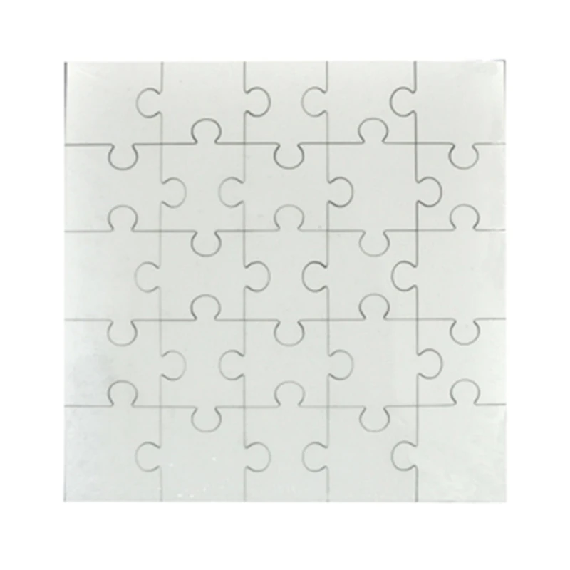 High quality Blank Sublimation MDF Wooden jigsaw DIY printed square shape jigsaw puzzle