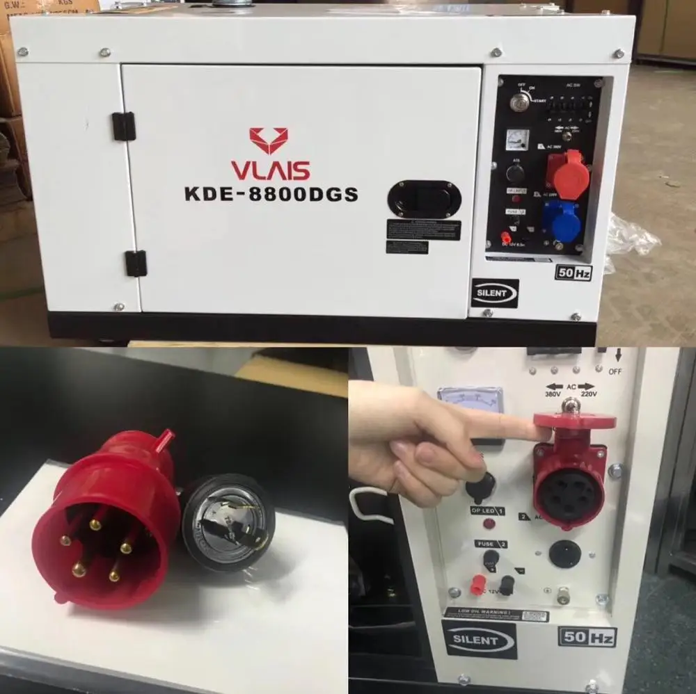 7kva top land portable super silent diesel generator with best price