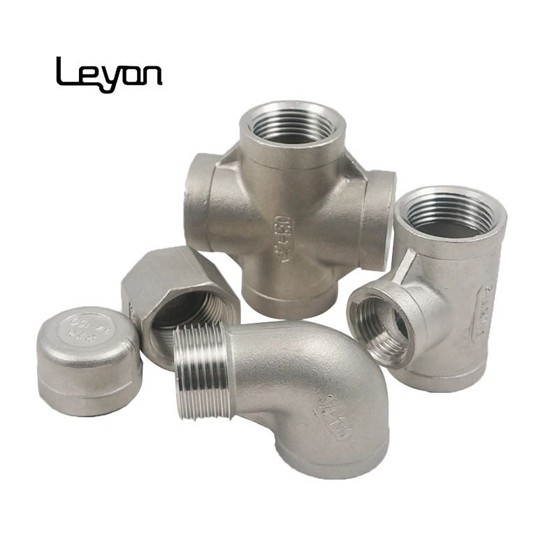 stainless steel 304 316 316L 1/2 inch female/male elbow pipe transfer connector 90 elbow fittings jonits